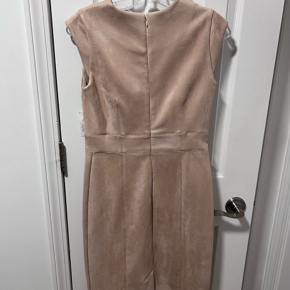 Ann Taylor Taupe Midi Dress